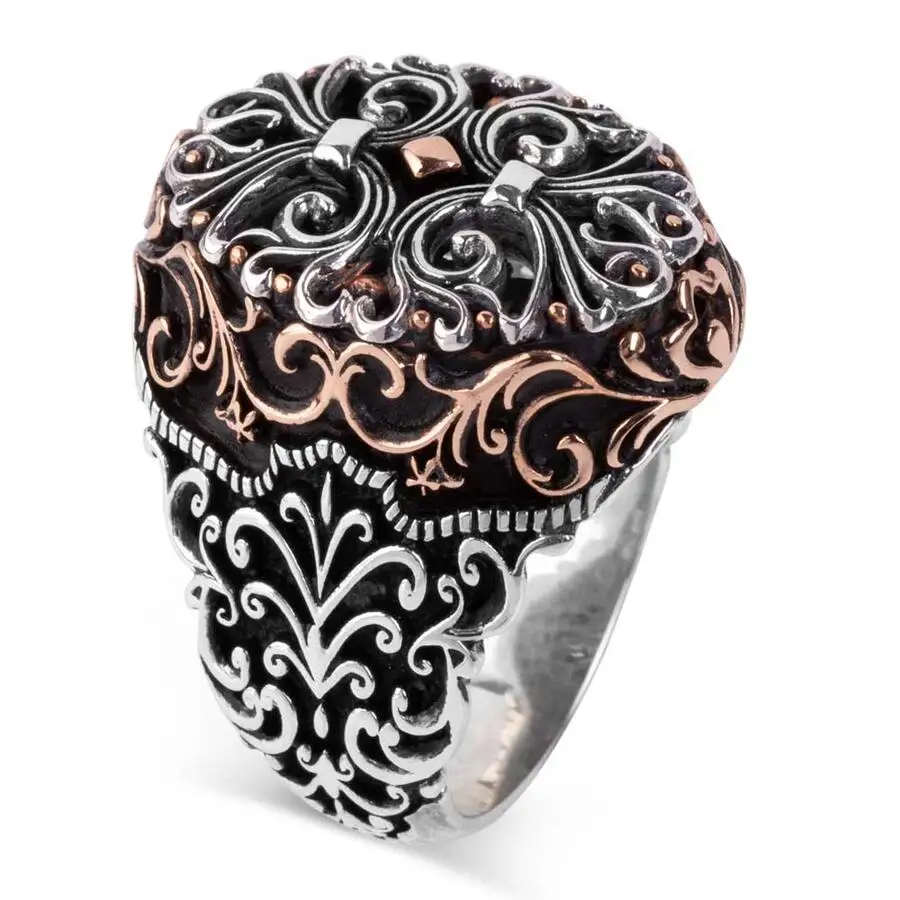 

925 Sterling Silver Mens Ring Special Design Exclusive Handmade Sterling Silver Ring for Men, Gift for him