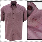 Мужская гавайская рубашка, хлопковая деловая рубашка с коротким рукавом, на пуговицах, повседневная, для вечеринок, в горошек, мужская рубашка, топ, Турция Varetta