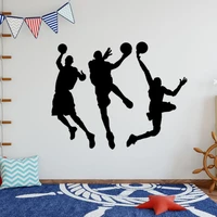new basketball dunking decal art design living room decor wall sticker a0032