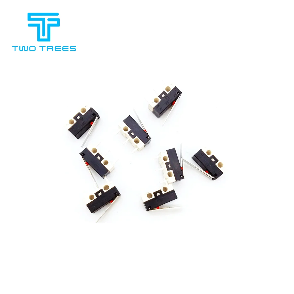 10 шт. Микропереключатель с тремя прямыми ножками мышь боковой ключ мгновенный