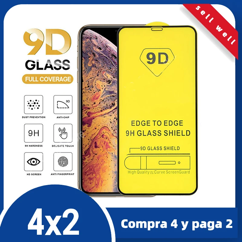 9D с украшением в виде кристаллов Защитное стекло для iPhone 11 12 Pro Max XS XR 7 6 6s Plus