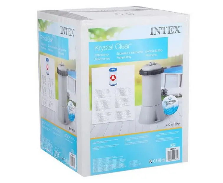Картриджный фильтр насос для бассейна INTEX 28604 Krystal Clear |
