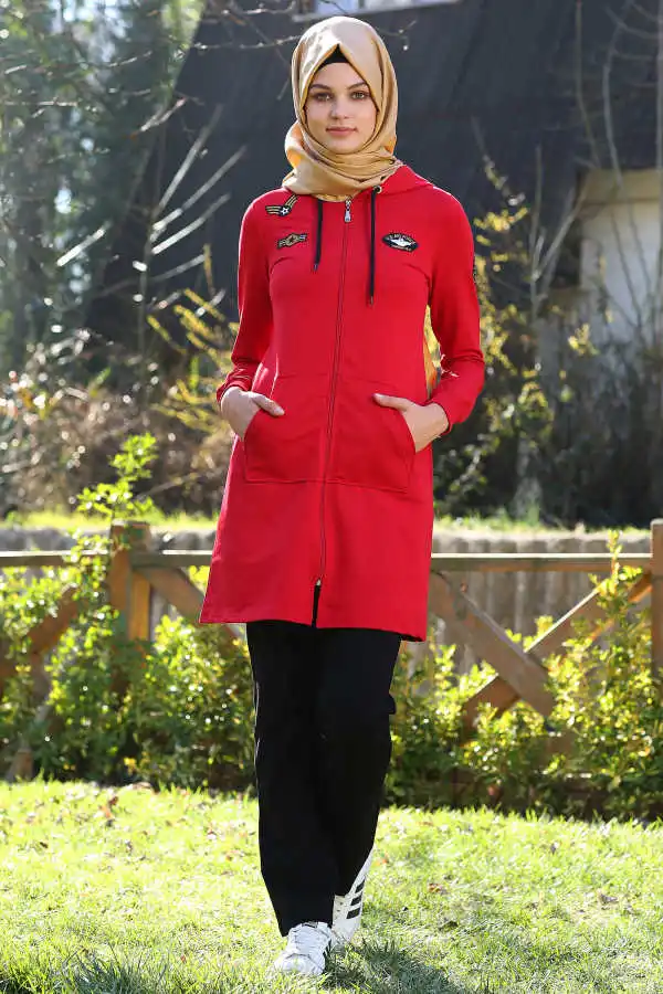 

Muslim Fashion Muslim Sportswear Muslim Sport Tunic Homewear Tracksuit Outdoor Sport Wear Track Suit for Women Hooded Sweatshirt