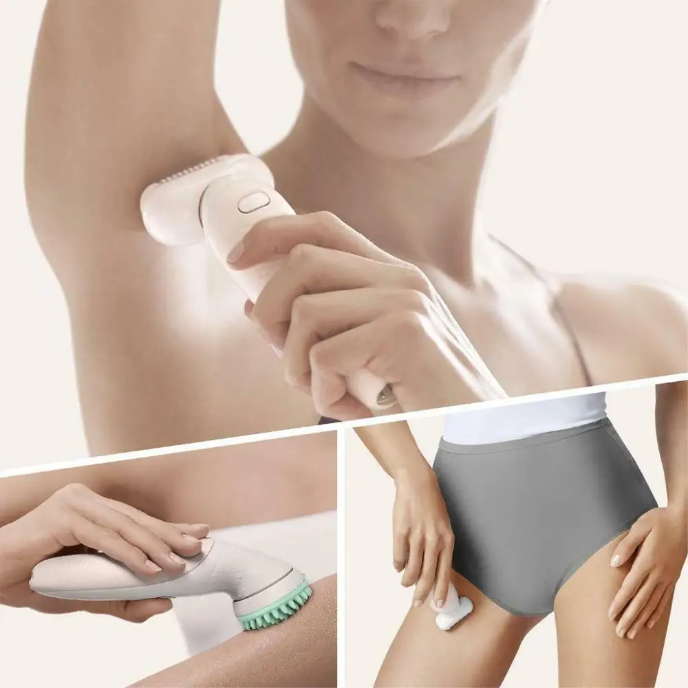Braun Silk-épil 9 Flex 9020 SensoSmart Wireless Wet & Dry Cordless 6 Attachments - 3 in 1 Body Legs Epilator Hair Shaver | Бытовая