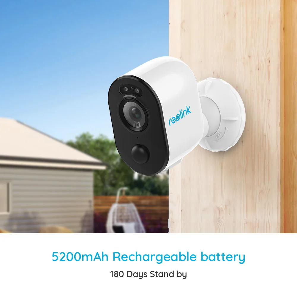 Reolink 1080p Wi Fi камера батарея прожектор Цвет ночного видения PIR 2 полосная аудио