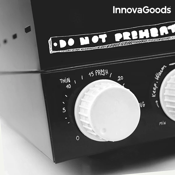 InnovaGoods коробка для пиццы Presto! С книгой рецептов 1200W черный | Бытовая техника