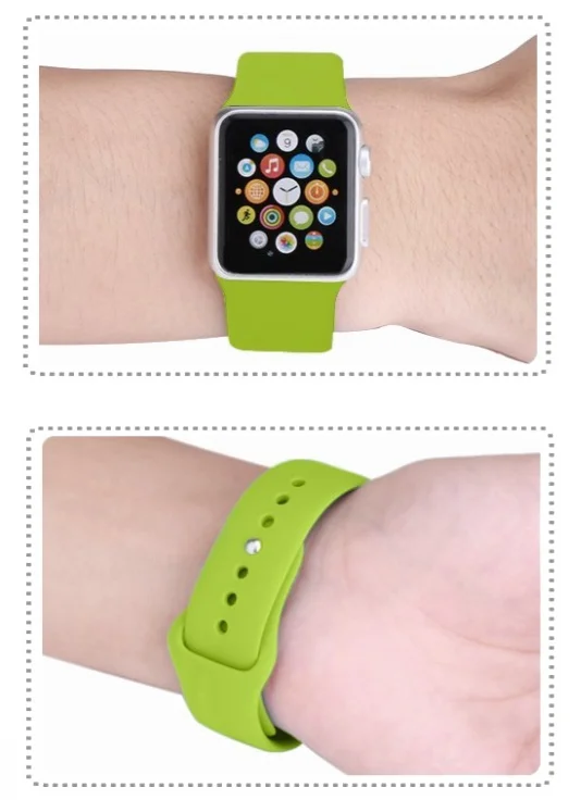 Ремешок силиконовый Special Case для Apple Watch 42/44 мм Мятный S/M/L | Электроника