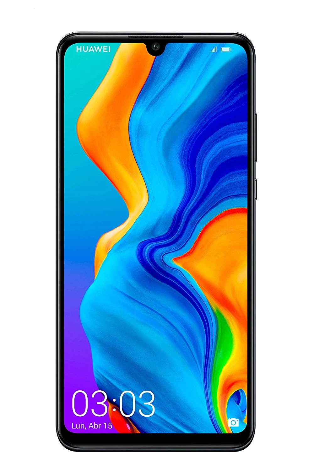 Huawei P30 Lite цвет черный 4 Гб ОЗУ внутренние 128 памяти две sim-карты экран 6 15 &quot полоса