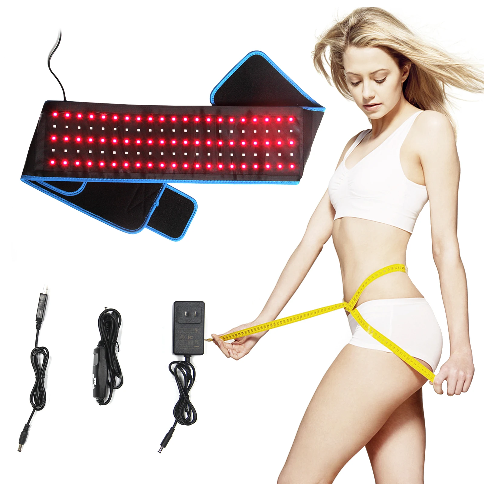 IDEAREDLIGHT Red Light LED Light Body Slimming Weight Loss Waist Belt wrap With Red Light Therapy 660nm 850nm