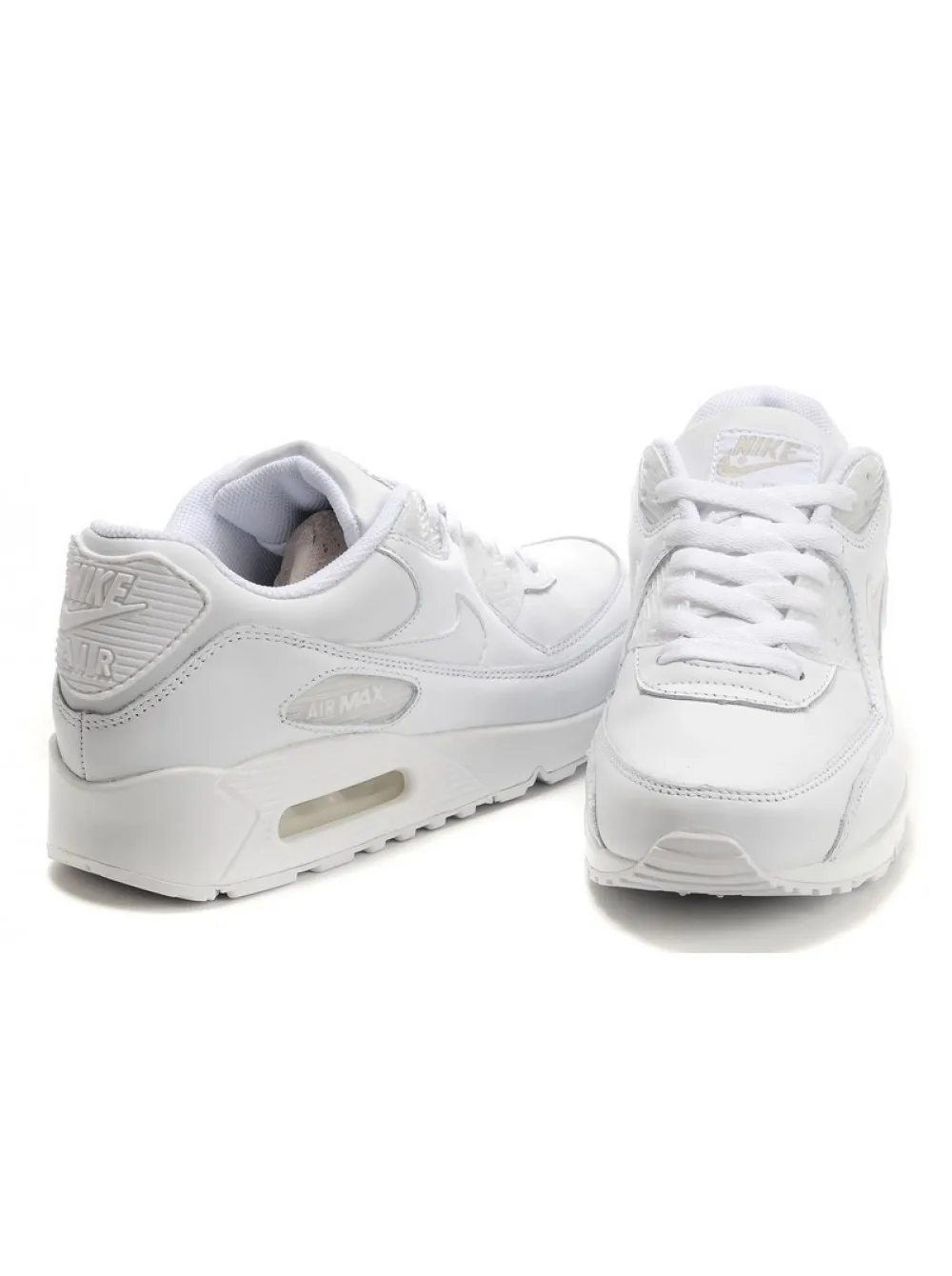 Кроссовки Nike Air Max 90 Leather White – Кожа |