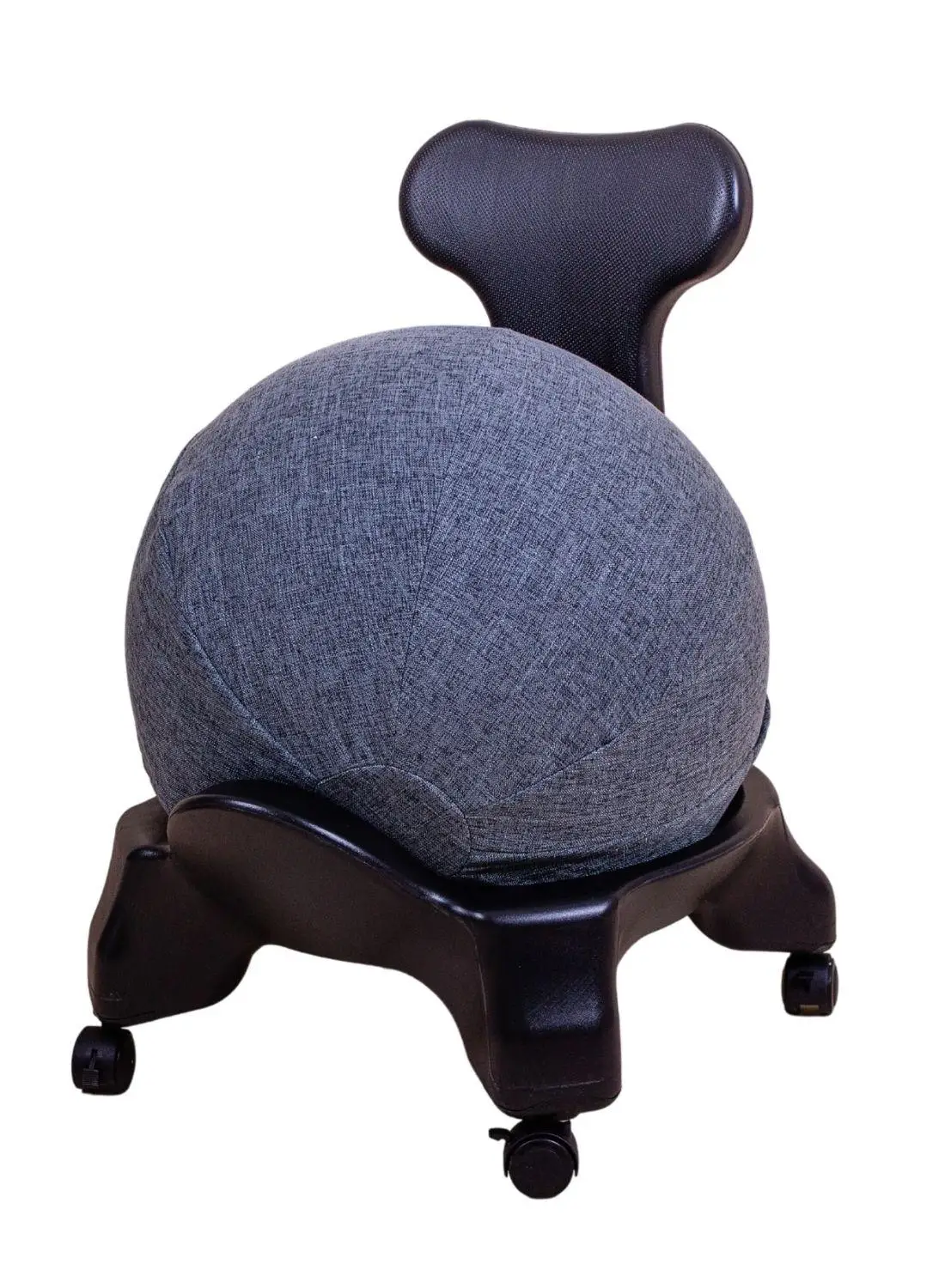 Правильный ортопедический стул для осанки в офис или домой Classic Balance Ball (с чехлом