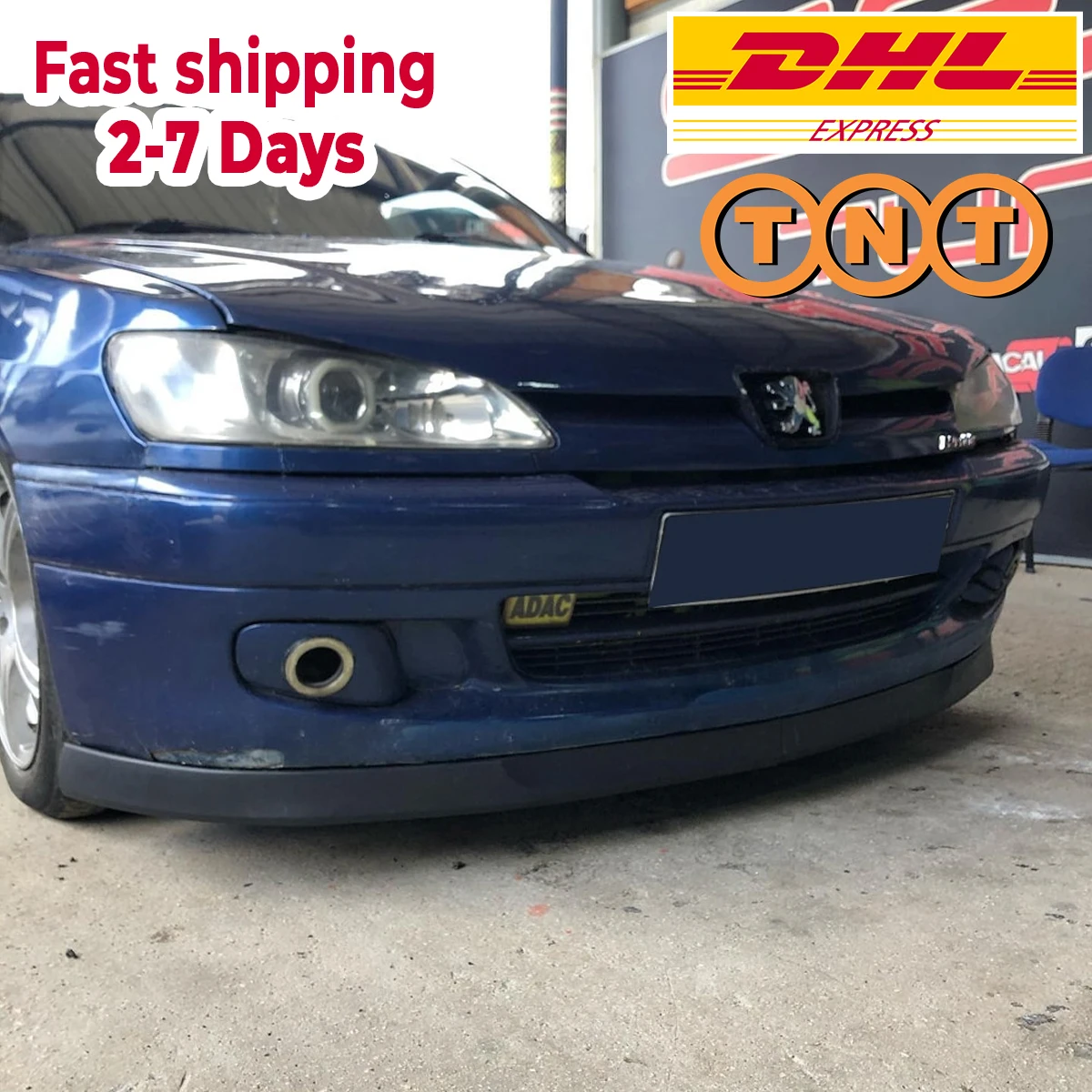 Для PEUGEOT 306 Astra H модель губ передний спойлер бампер губа евро Универсальный 2 шт.
