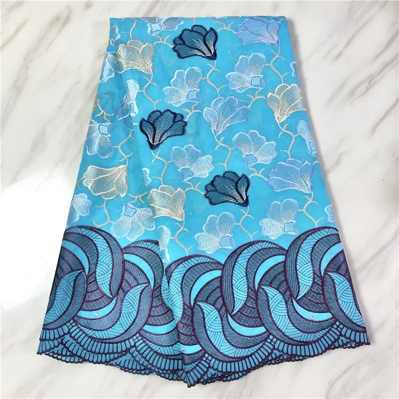 Африканская швейцарская хлопчатобумажная сухая кружевная ткань нигерийская