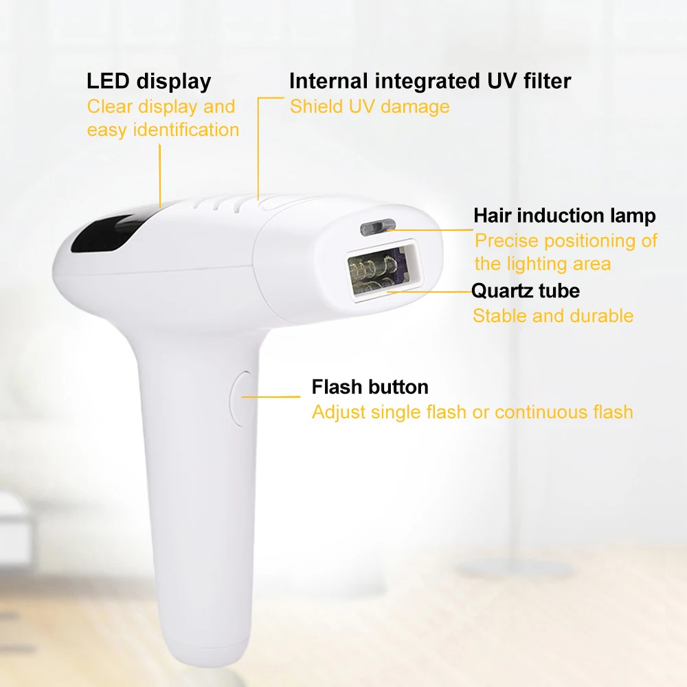990000 вспышек профессиональный Перманентный лазерный эпилятор с ЖК дисплеем 5