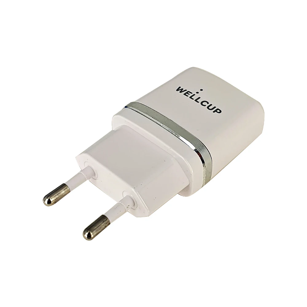 Wellcup 5V 2.4A USB зарядное устройство с 2 портами настенное EU адаптер | Мобильные