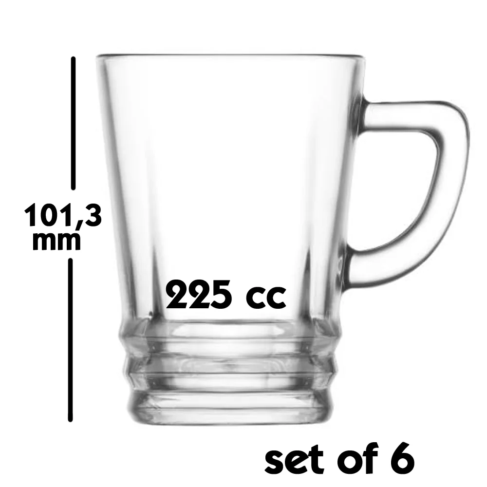 6 шт. стеклянная чашка кружка кружки стеклянные кофейные чашки чайные кухонные