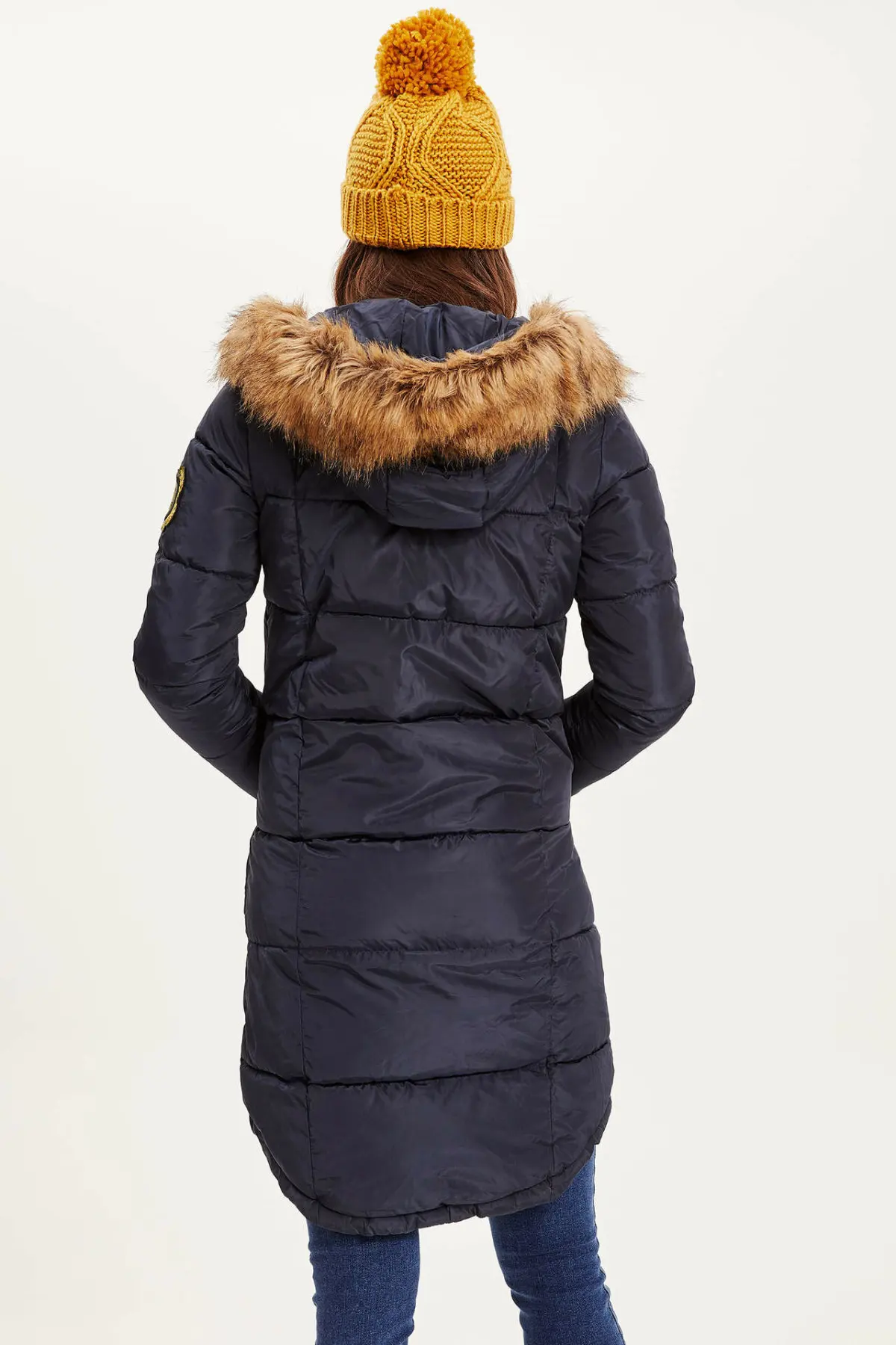 DeFacto женские толстые хлопковые длинные толстовки с капюшоном шерстяное пальто