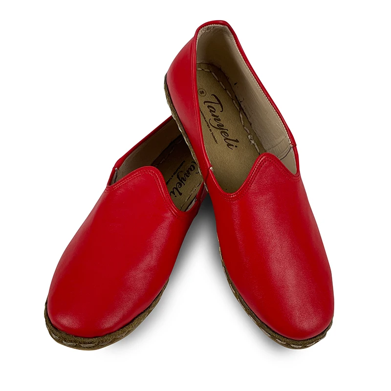 

Tanyeli Fashion 2022 Women Handmade Genuine Leather Red Shoes Slip On Casual Breathable Four Seasons Moccasins Odor Resistant Женщины Вождение Обувь Повседневная Кожа Новый Сезон Мать Обувь Обувь Мать Танцы Обувь