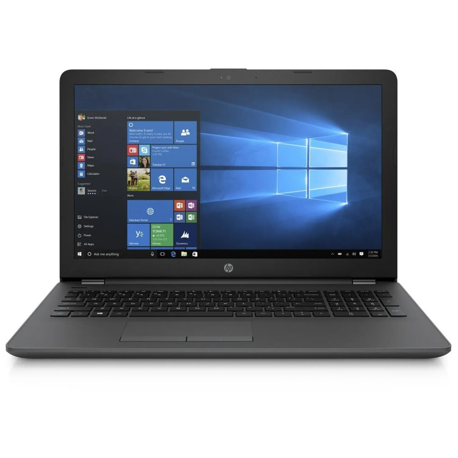 Ноутбук HP 250 G6 2hh09es I3 6006u 15 6 8 ГБ 1 ТБ Dvdrw HDMI VGA W10 Цвет черный|Мини ПК| |