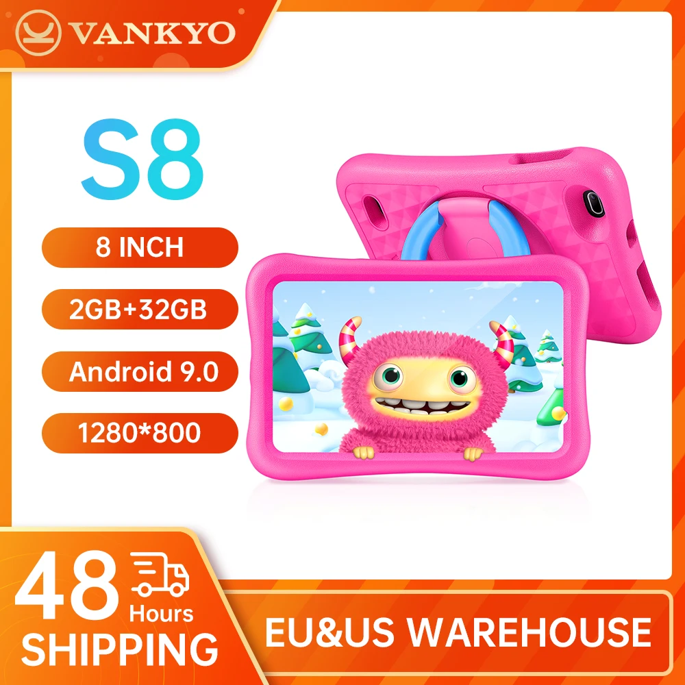 

Детский планшет VANKYO S8, 8-дюймовый планшет MatrixPad с Wi-Fi, 2 Гб ОЗУ, 32 Гб ПЗУ, HD дисплей, лучший подарок для детей, двойная камера
