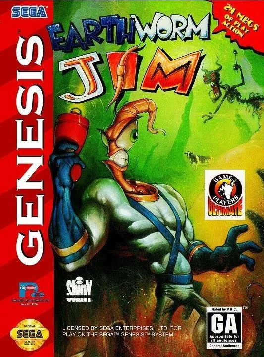 Картридж 16 bit Earth Worm JIM для SEGA MEGA DRIVE 2 MD2 совместим со всеми приставками|Игры