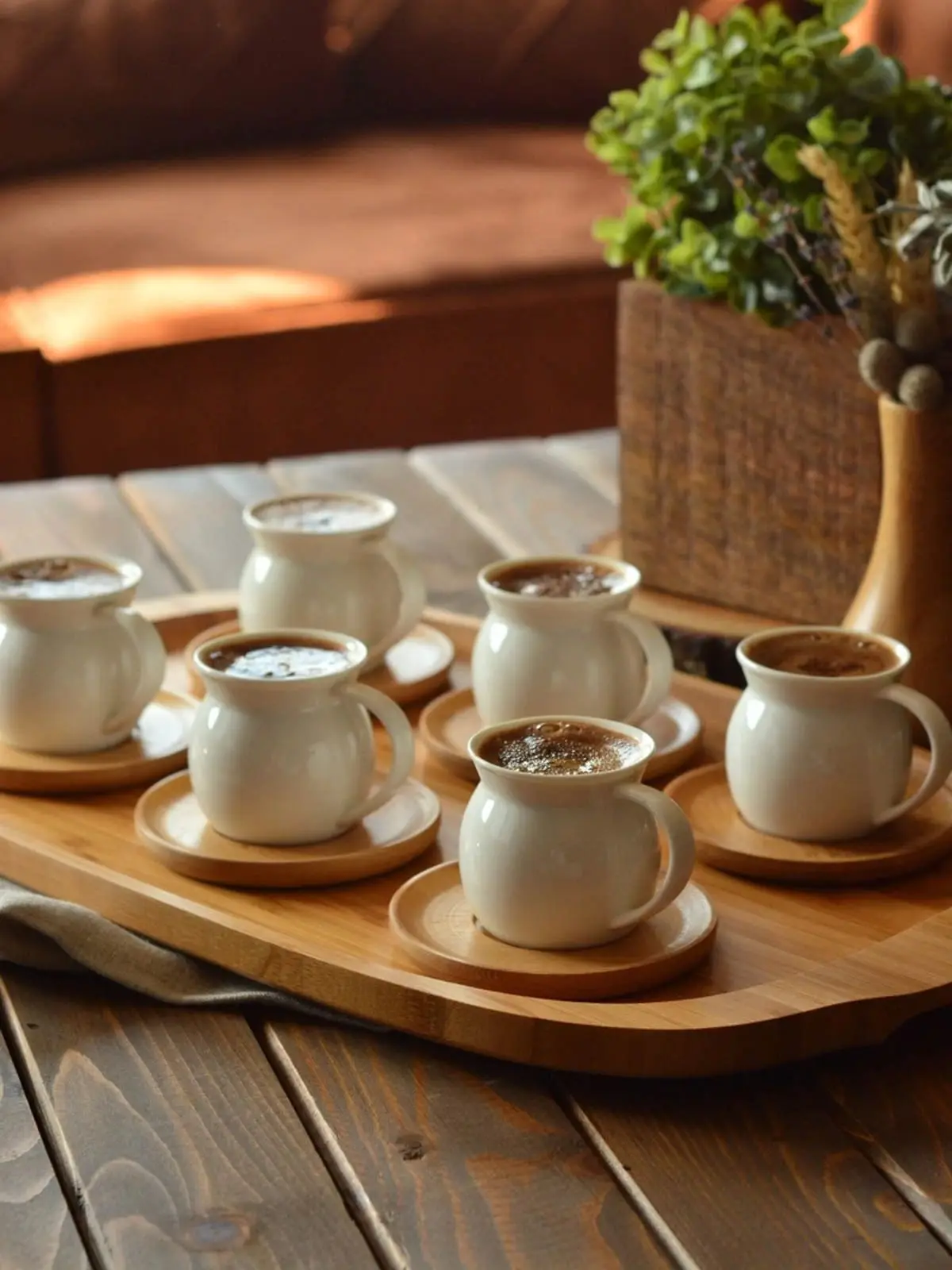 

6 personality Coffee Kit New Porcelain Ceramic Coffee Cup Espresso Turkish coffee Decorative Cup Set Made In Turkey
