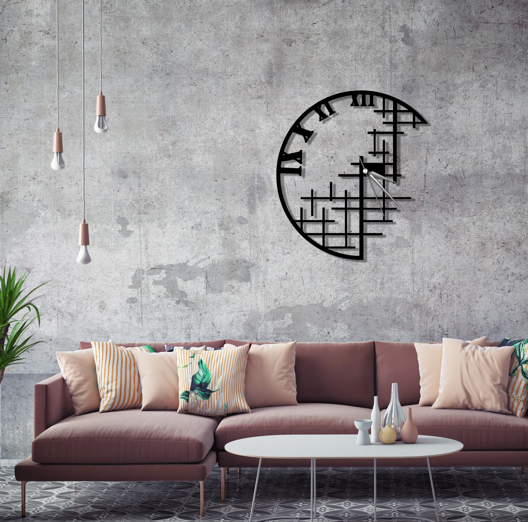

Missing Large Black Metal Roman Numeral Quiet Wall Clock Modern Stylish Creative Design Cafe Office Home Wedding Decor Items