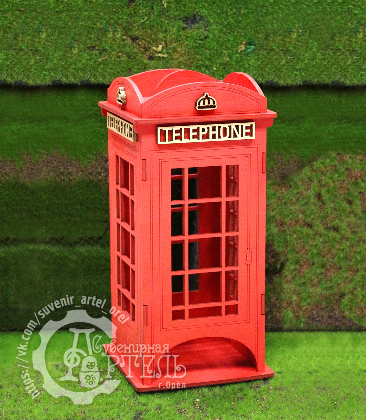 Красная телефонная будка чайный домик &quotLondon Style&quot (коробка для чая) Red telephone booth Tea