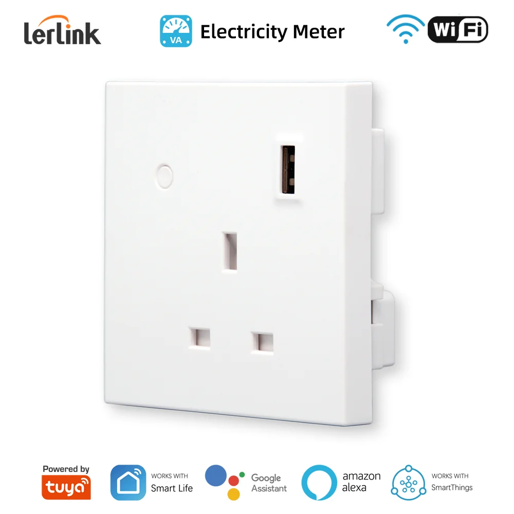 

Умная розетка с Wi-Fi и USB-портом, 13 а