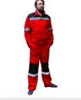 Костюм Фаворит СП куртка брюки красный с черным СОП тк.Твилл 240 | Безопасность и