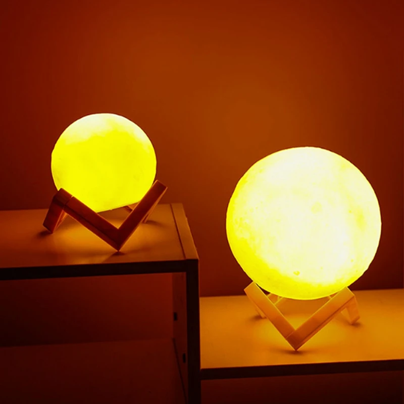 Ночсветильник в виде Луны прикроватная лампа для детского общежития спальни