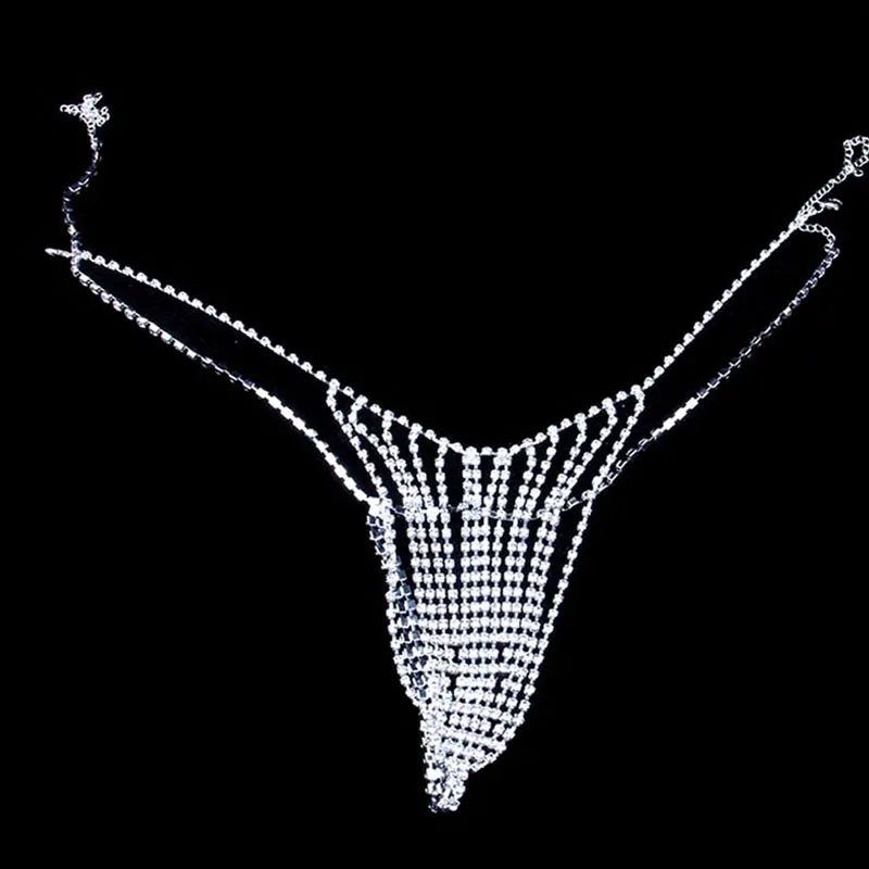 

Stonefans Sexy Rhinestone Body Chain Bra Thong Jewelry for Women Luxury Body Jewelry Chain Harness Crystal Bikini Underwear