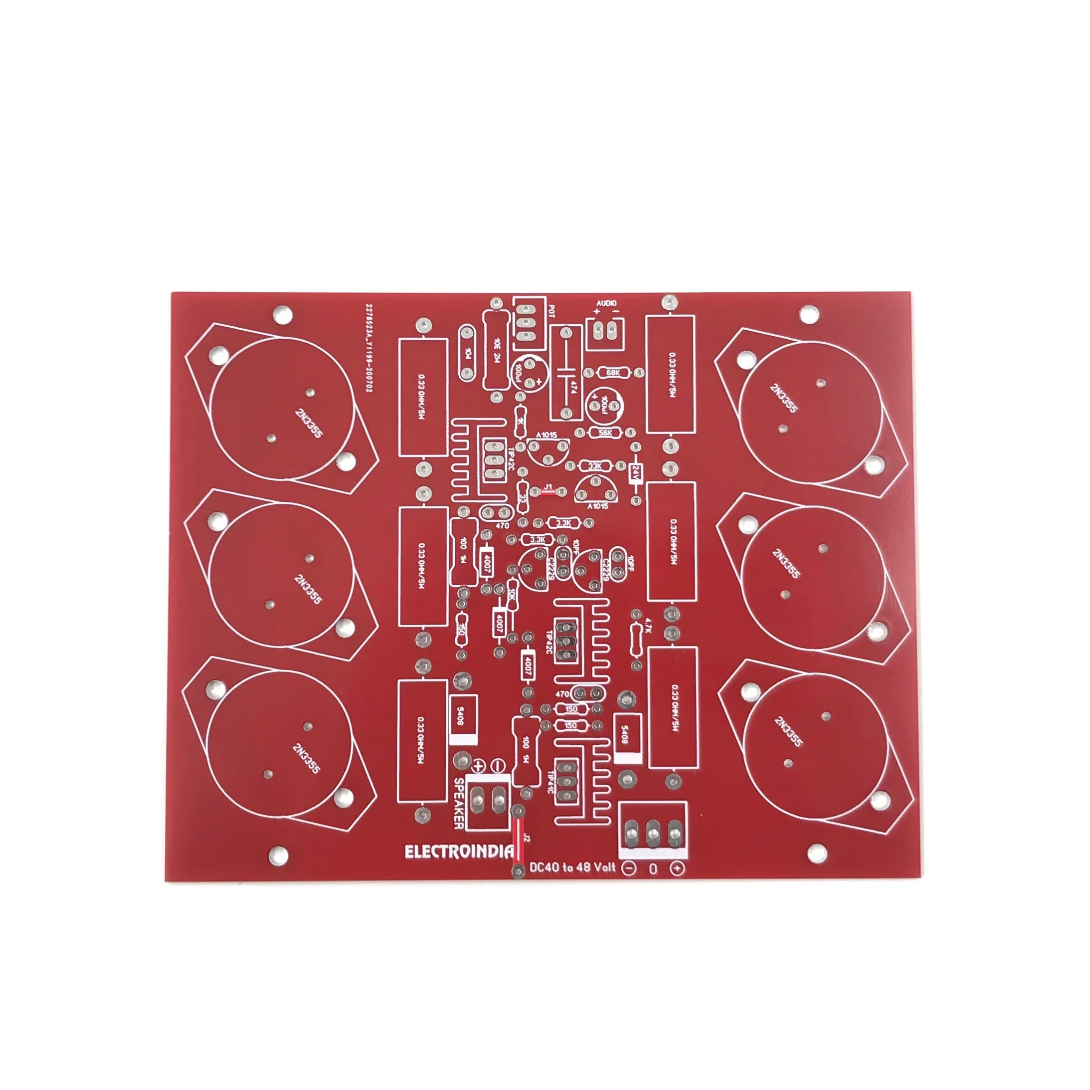 

Sound Amplifier Circuit Board PCB Power Audio Amp 175W 2N3055 Mono DIY