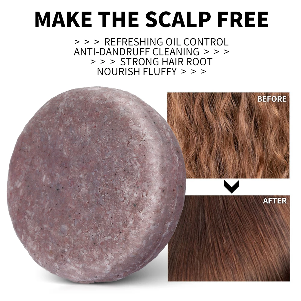 Мыло для волос ручной работы 60 г 100% чистые натуральные растительные шампуни