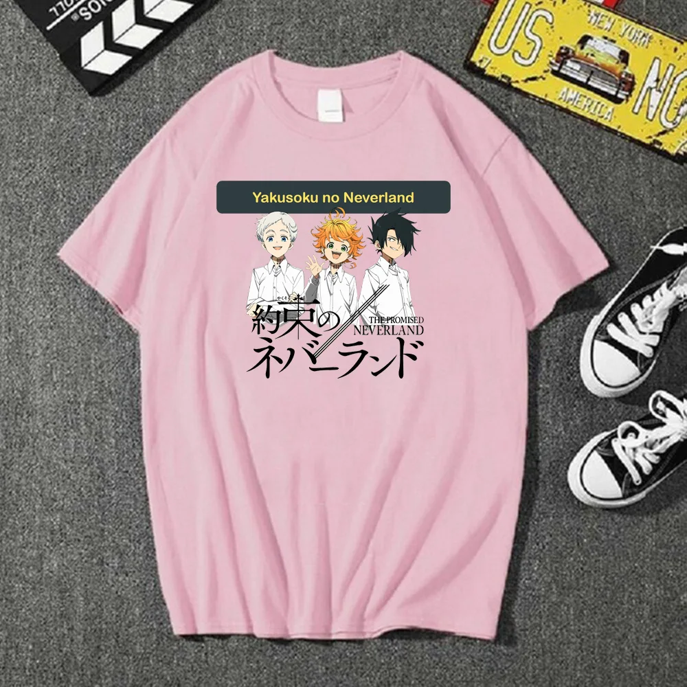 

The Promised Neverland Harajuku T Shirt Women T-shirt 90s Anime Tshirt Fashion Top Tee Female