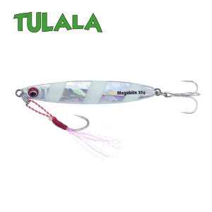 Zebra Silver Tulala Металл литой 35 г джиг ложка Shore отсадка литья свинцовая Рыбная Морская рыбалка на щуку Приманка снасти вобберы жесткие приманки - Цвет: Zebra Silver