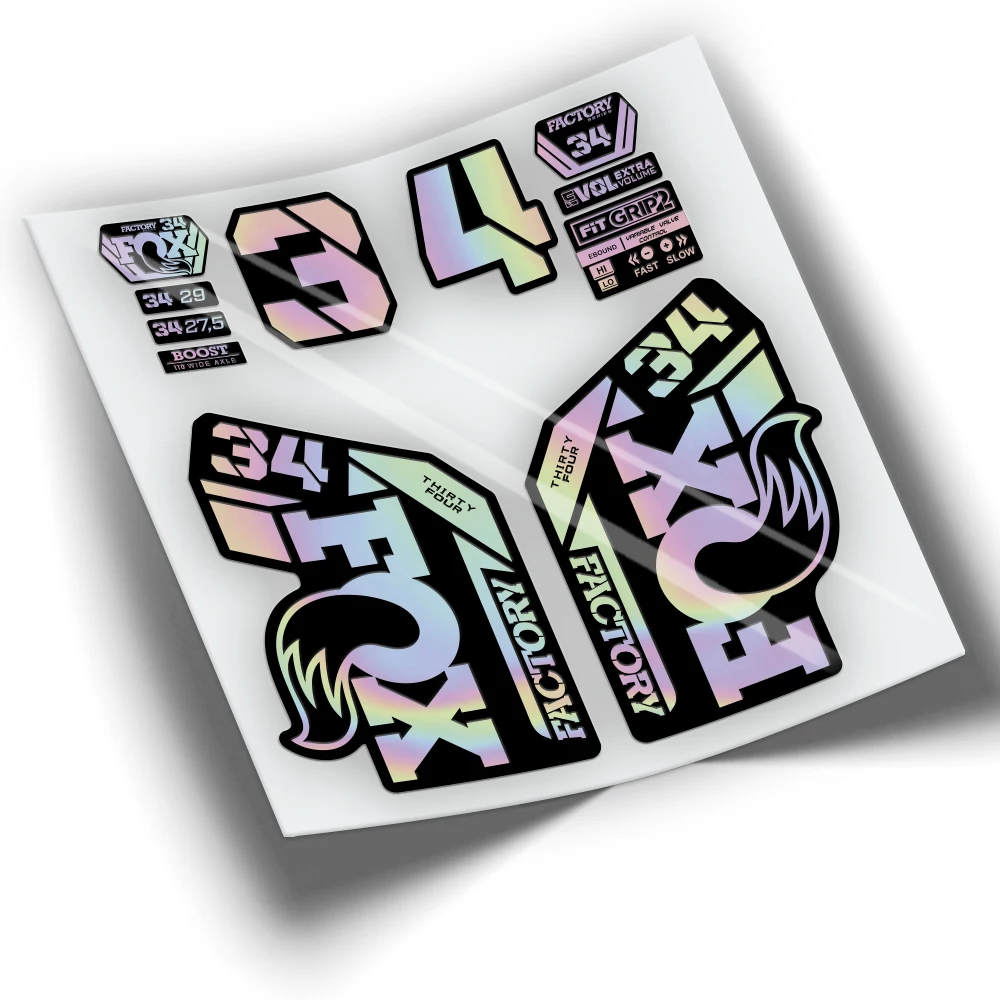 Наклейки на вилки и велосипед 34 Цвета фабрика WP411 2021 цветов | Спорт развлечения