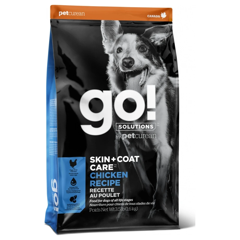 Go! Dog Skin + Coat Care Chicken (1 59 кг) Сухой корм для собак всех возрастов (курица)|Сухой собак|