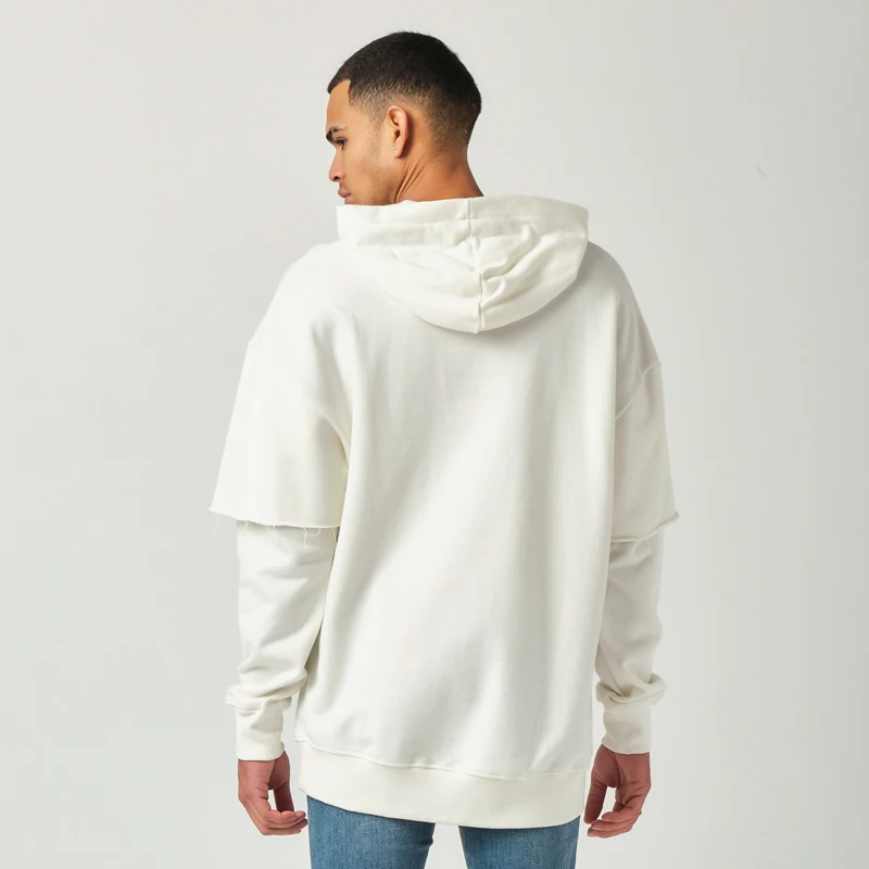 

2020 New Season Sportswear Men's Oversize Sweatshirt Hoodie Cotton Loose Black White Hooded Sports Streetwear S-XXL Tbasic