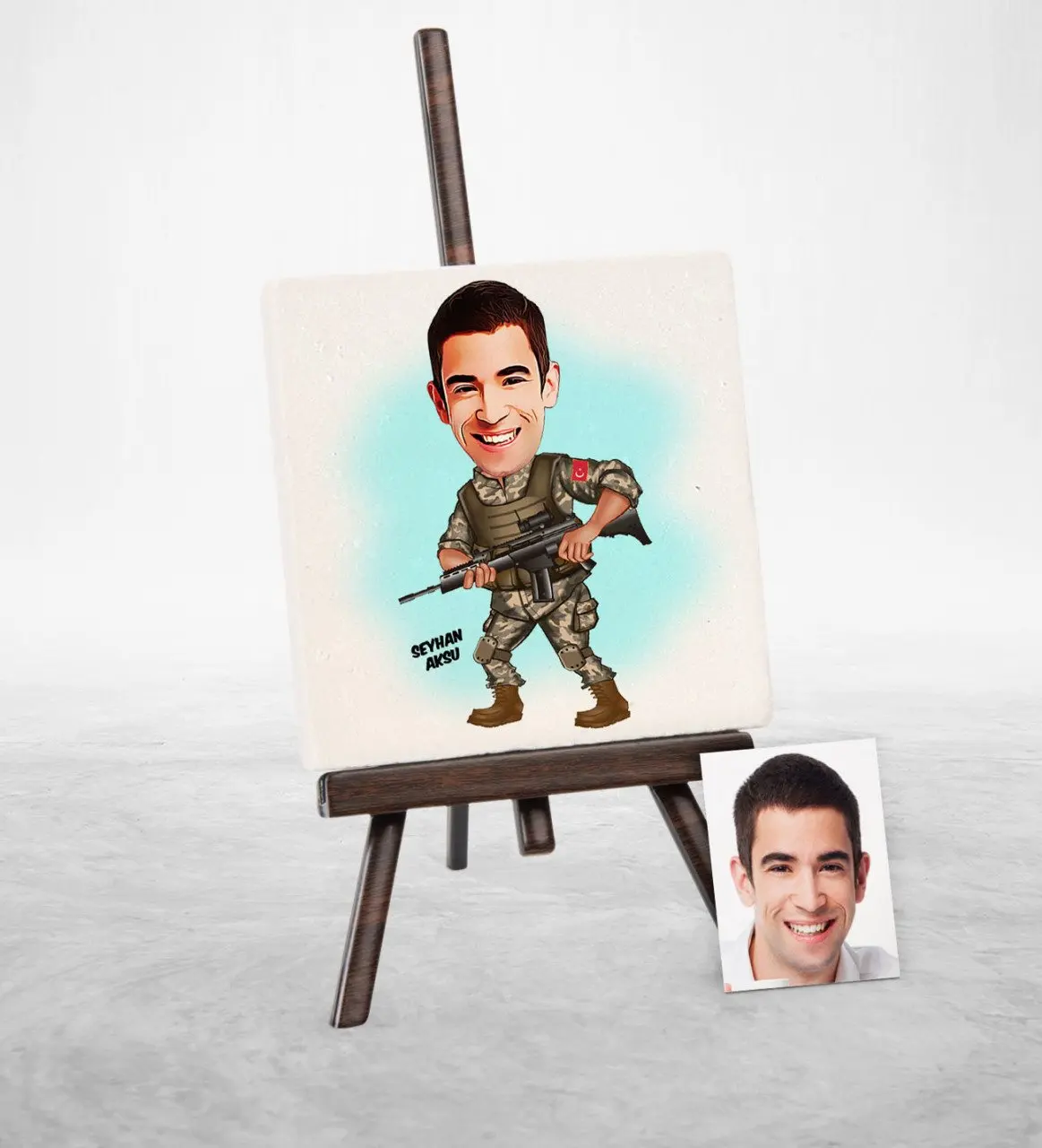 Персональный солдат мультфильм шовалели натуральный камень-1 | Дом и сад