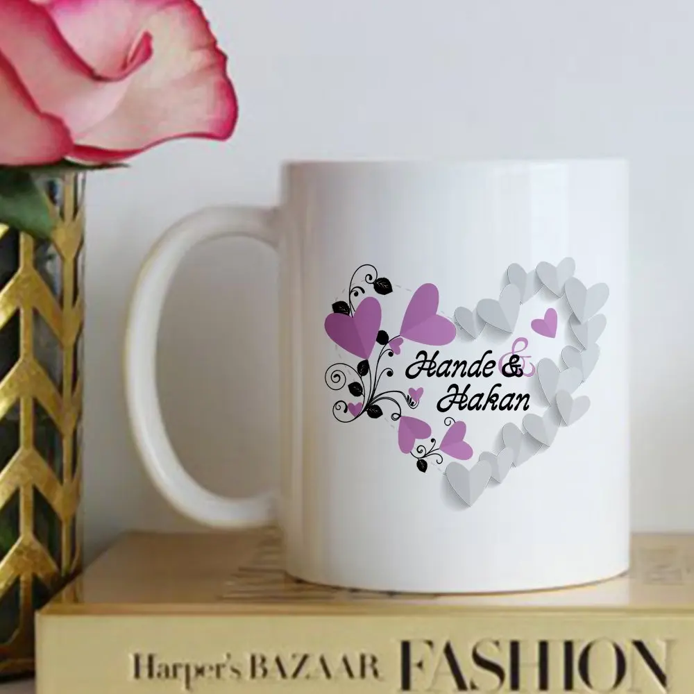 

Personalized Valentine's Day Design White Mug Cup-27
