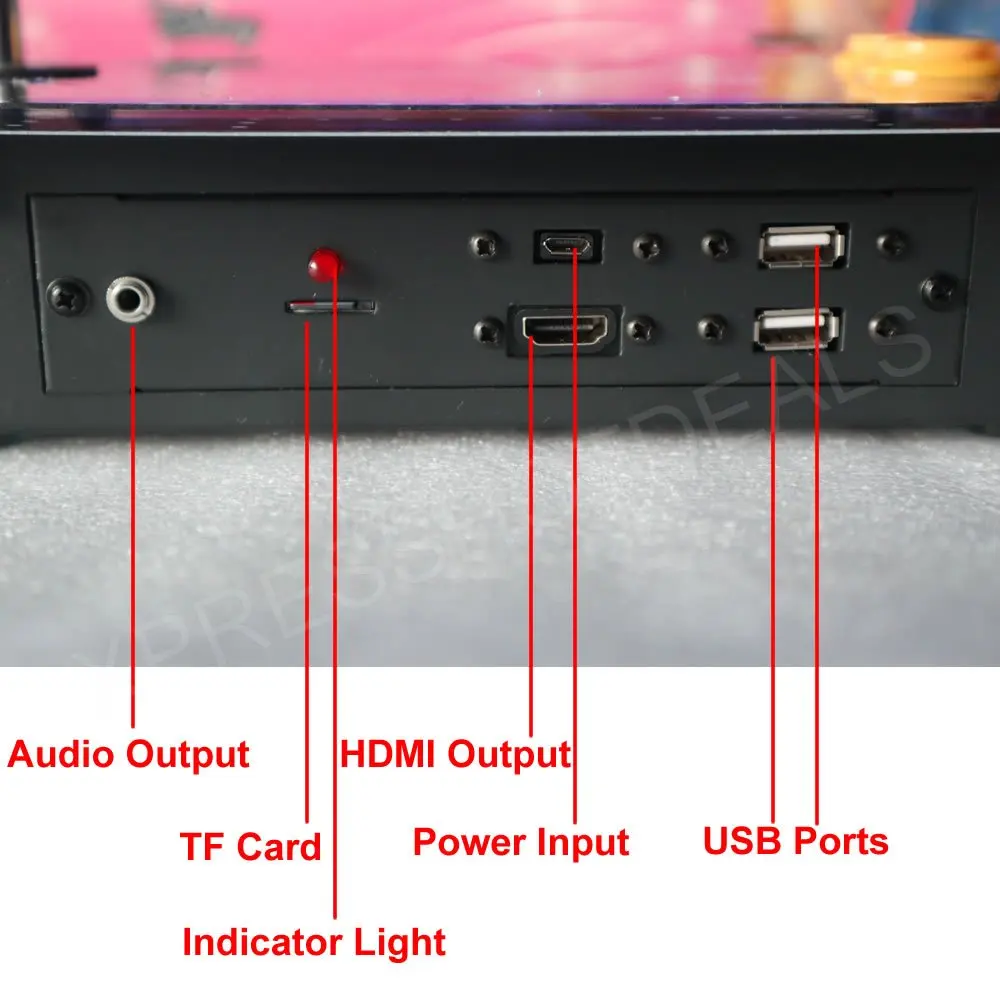 Ретро аркадная Игровая приставка 128G с изображением двух игроков в виде