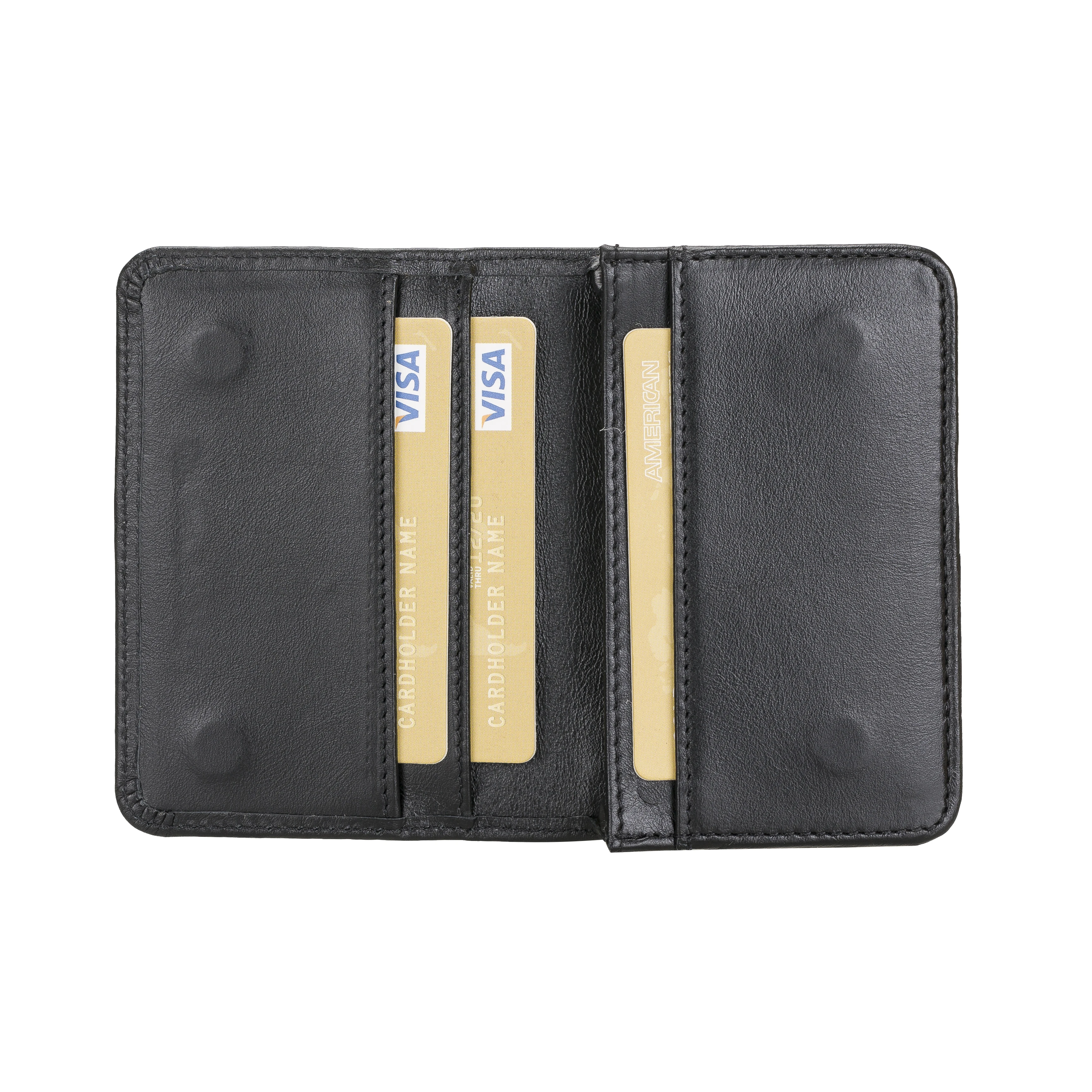 Handmade Genuine Leather Magnetic Closure Credit Card and ID Card Holder Elegant and Stylish Stores Up To 10 Cards Wallet