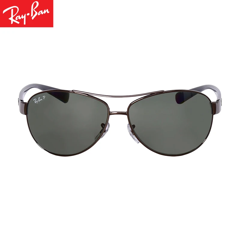 Оригинальные поляризованные мужские солнцезащитные очки Ray Ban RB 3386 004/9A 63*13*130