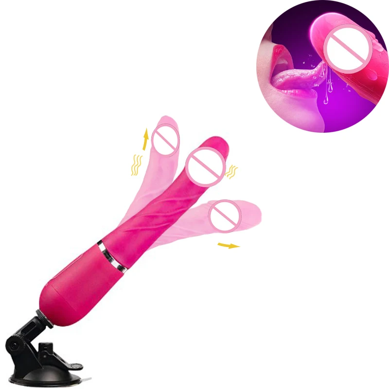 Realistic Dildo Sexy Toys Auto Scaling Vibrators for Women Clitoris Penis Anal Masturbator Vibrator Female Telescopic Heating