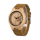 Часы наручные BOBO BIRD мужские, брендовые с кожаным ремешком