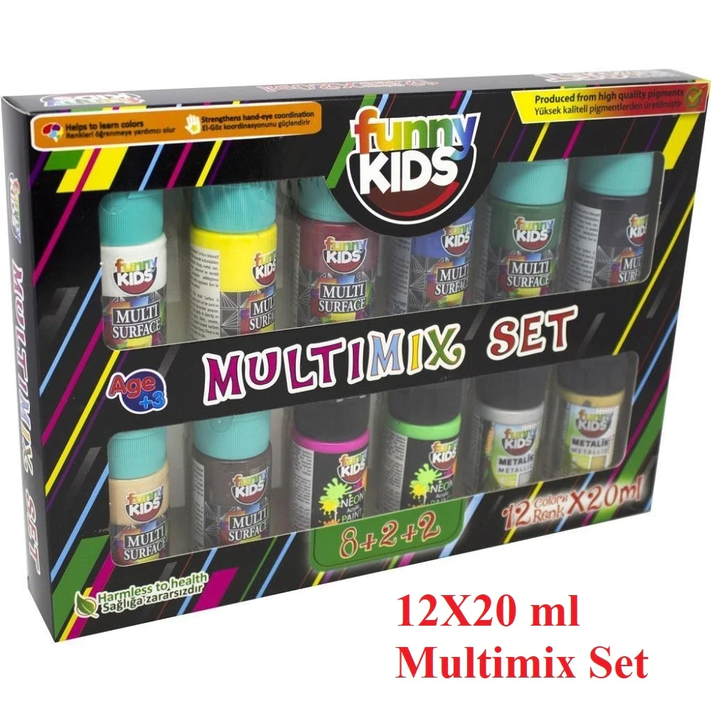 Набор акриловых красок 6/12 цветов супер яркая ткань холст стекло дерево