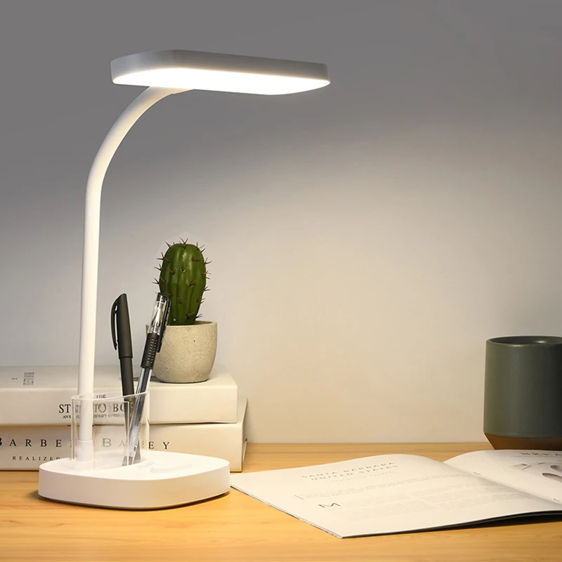 

XUJMK Desk lamp, eye protection lamp, desk, college student dormitory, rechargeable reading lamp