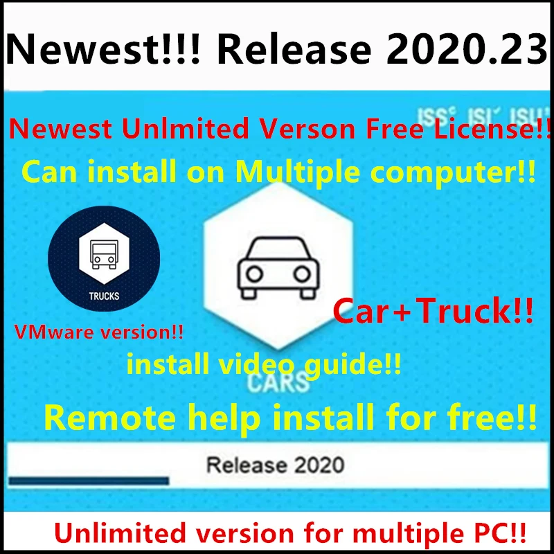 2021 Newest Unlimited Release 2020.23 software delphis Free License For Delphi Ds150e Car diagnostic tools Car+ Truck | Автомобили и