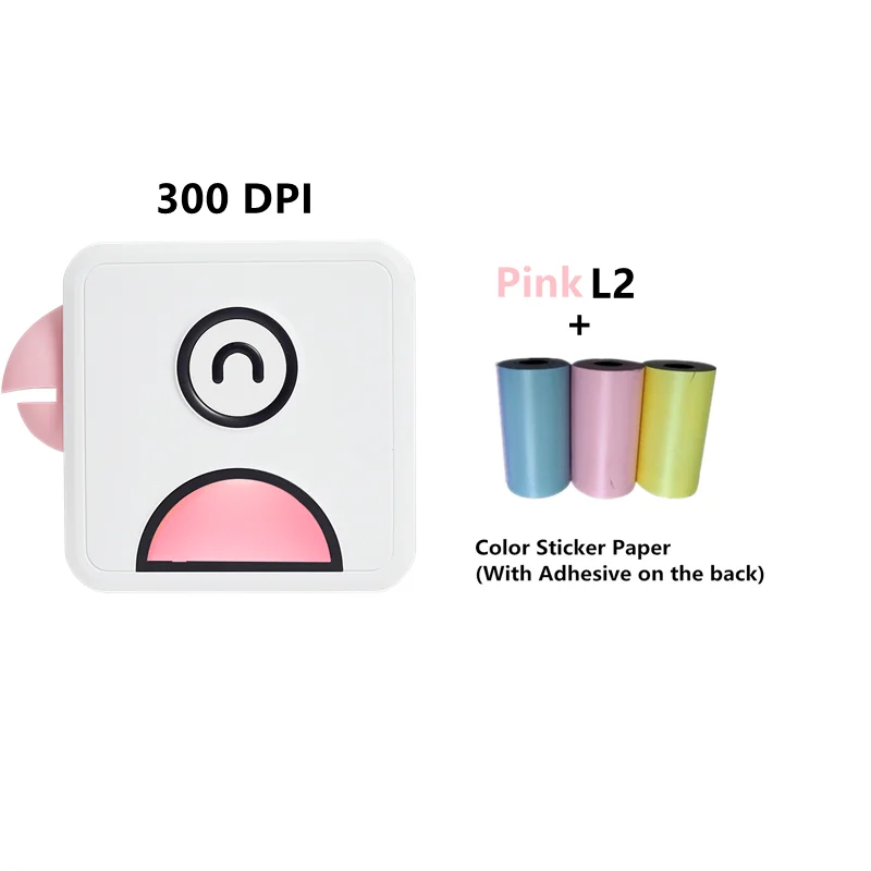 

POOOLI Thermal Mini Photo Pocket Printer 300DPI Poooli L2 Wireless Mobile Label Sticker Printers For Android iOS Regalos Travel
